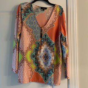 Melissa Paige Blouse- coral color